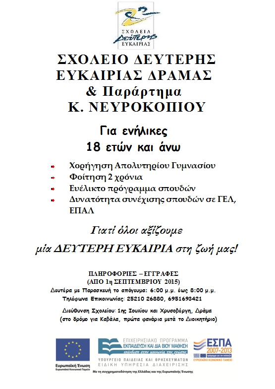 Αφίσα εγγραφών